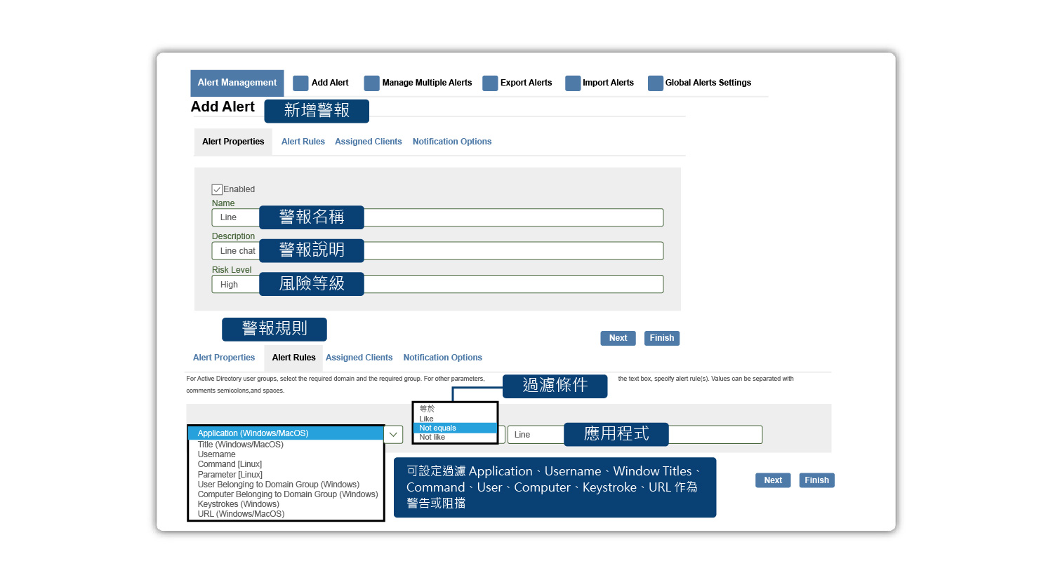 proware_solution_syteca-ekran_alarm_自動即時事件警報